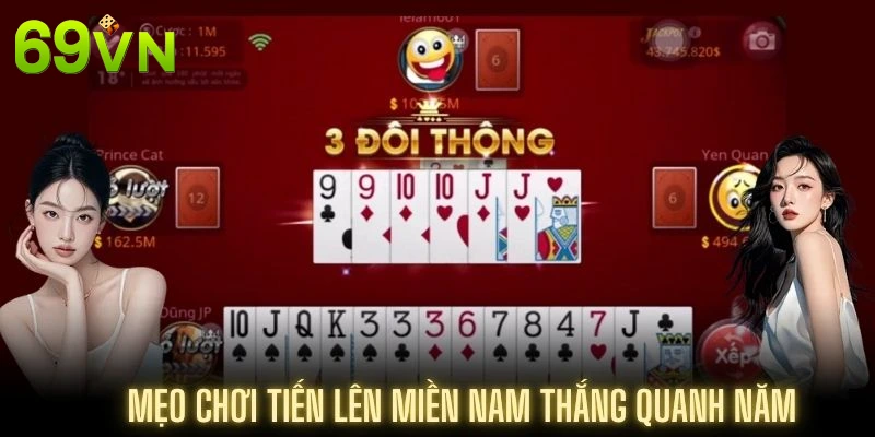 Thành viên áp dụng thủ thuật chơi Tiến lên miền Nam tại 69VN