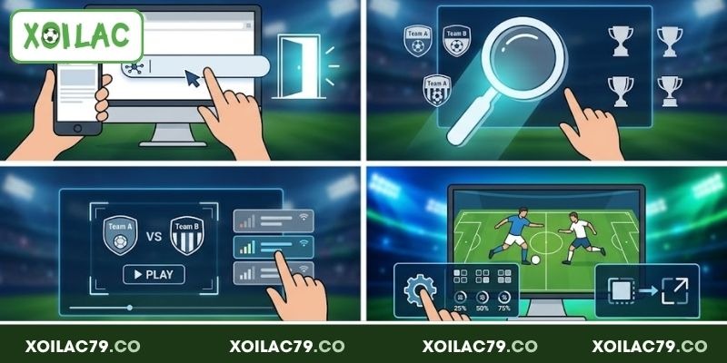 Trang chủ 254 Quy trình truy cập và theo dõi bóng đá trên Xoilac